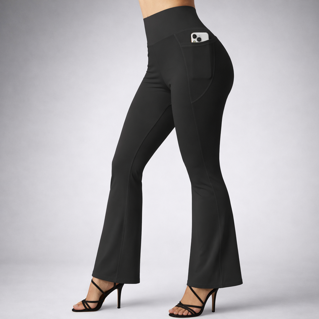 Paola | Legging Flare de Alta Elasticidad con Efecto Push Up