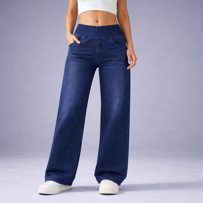 Elena |  Jean Rectos de Cintura Alta con Control de Abdomen