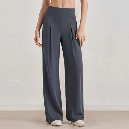 Sofia | Pantalón Wide Leg de Cintura Alta con Caída Fluida