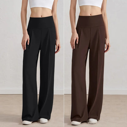 Sofia | Pantalón Wide Leg de Cintura Alta con Caída Fluida